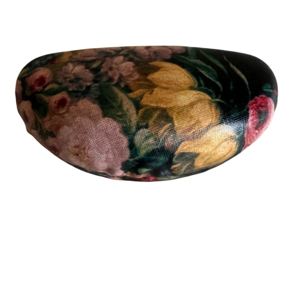 Jessica McClintock floral clamshell sunglasses / eyeglass case